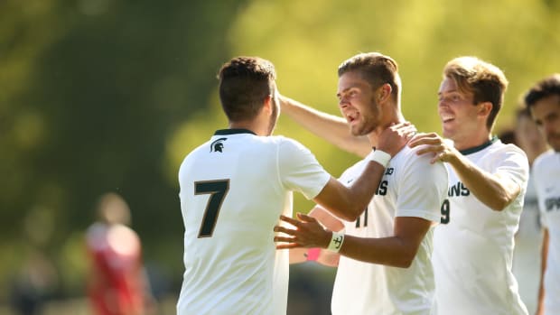 Michigan State men's soccer (PHOTO:  MSU SID)